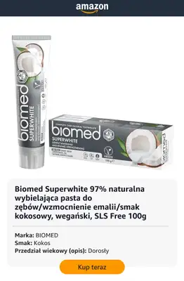 Amazon - gazetka promocyjna Pasty do zębów dla całej rodziny od poniedziałku 16.02  - strona 9