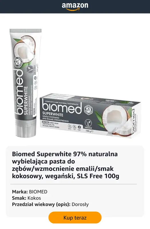 Amazon - gazetka promocyjna Pasty do zębów dla całej rodziny od poniedziałku 16.02  - strona 9