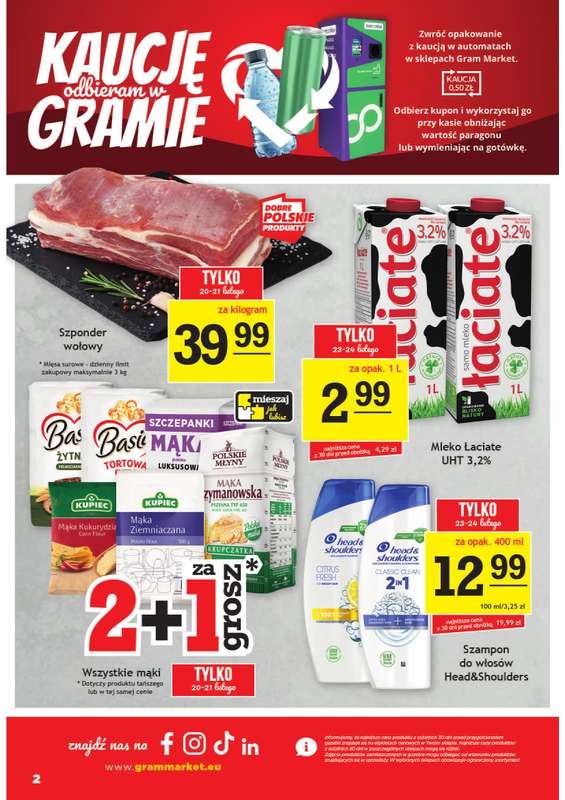 Gram Market - gazetka promocyjna Gazetka od środy 18.02 do wtorku 24.02 - strona 2