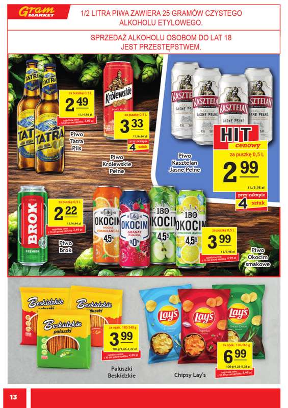 Gram Market - gazetka promocyjna Gazetka od środy 18.02 do wtorku 24.02 - strona 13