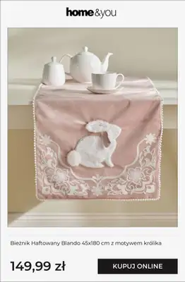 home&you - gazetka promocyjna Wielkanocne tekstylia! od poniedziałku 16.02  - strona 6