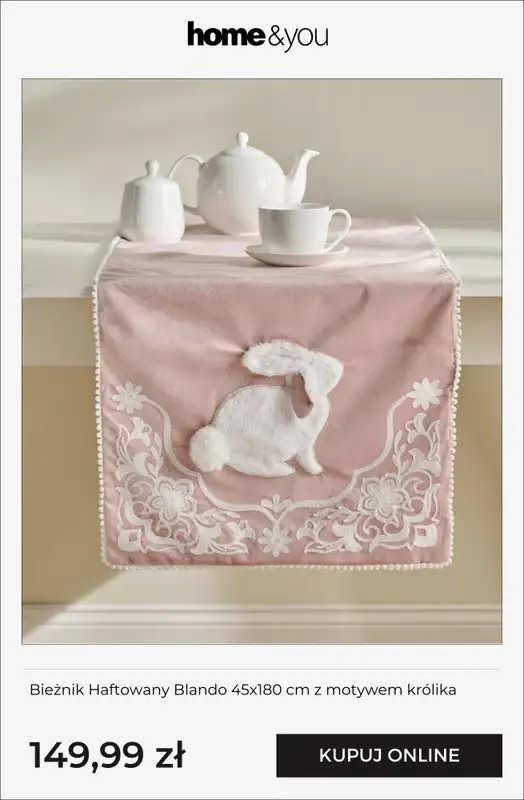 home&you - gazetka promocyjna Wielkanocne tekstylia! od poniedziałku 16.02  - strona 6