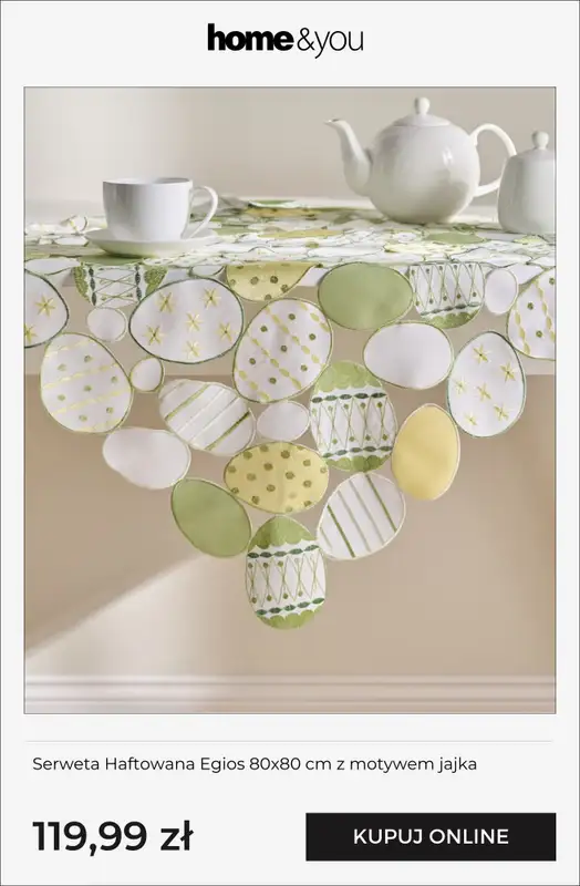 home&you - gazetka promocyjna Wielkanocne tekstylia! od poniedziałku 16.02  - strona 9