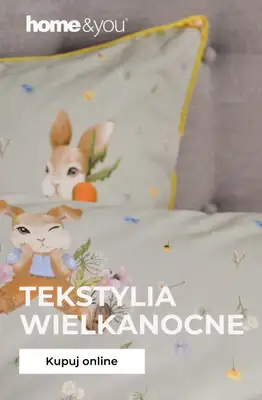 home&you - gazetka promocyjna Wielkanocne tekstylia! od poniedziałku 16.02 