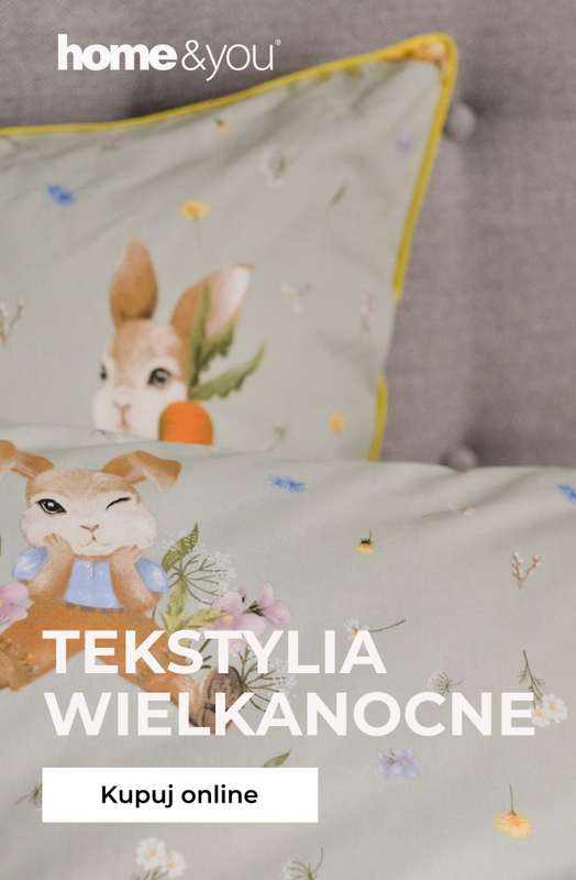 home&you - gazetka promocyjna Wielkanocne tekstylia! od poniedziałku 16.02 