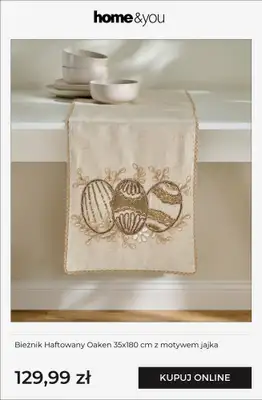 home&you - gazetka promocyjna Wielkanocne tekstylia! od poniedziałku 16.02  - strona 7