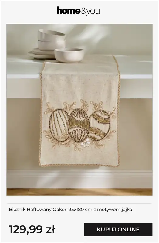 home&you - gazetka promocyjna Wielkanocne tekstylia! od poniedziałku 16.02  - strona 7