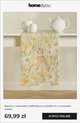 home&you - gazetka promocyjna Wielkanocne tekstylia! od poniedziałku 16.02  - strona 8