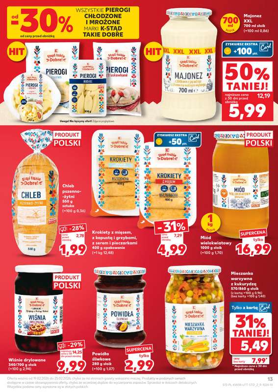 Kaufland - gazetka promocyjna Oferta Kaufland od czwartku 19.02 do środy 25.02 - strona 13