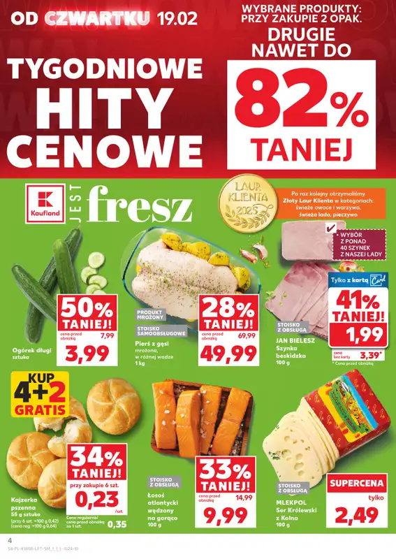 Kaufland - gazetka promocyjna Oferta Kaufland od czwartku 19.02 do środy 25.02 - strona 4