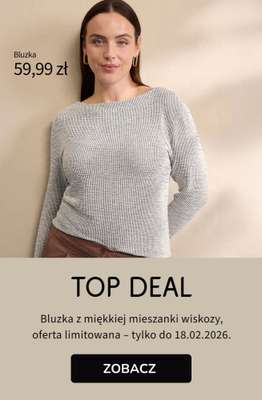 bonprix - gazetka promocyjna TOP DEAL - Bluzka za 59,99 zł od poniedziałku 16.02 do środy 18.02