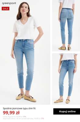 Spodnie jeansowe typu slim fit
