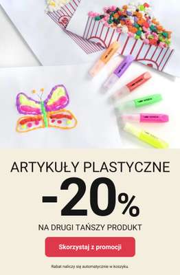 Smyk - gazetka promocyjna Artykuły plastyczne -20% na DRUGI PRODUKT od poniedziałku 16.02 do poniedziałku 23.02