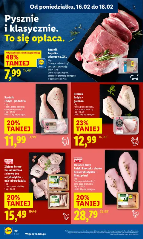 Lidl - gazetka promocyjna Oferta od poniedziałku od poniedziałku 16.02 do środy 18.02 - strona 22