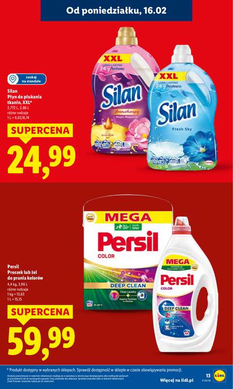Lidl - gazetka promocyjna Oferta od poniedziałku od poniedziałku 16.02 do środy 18.02 - strona 13