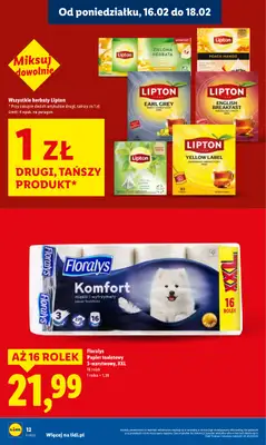 Lidl - gazetka promocyjna Oferta od poniedziałku od poniedziałku 16.02 do środy 18.02 - strona 12