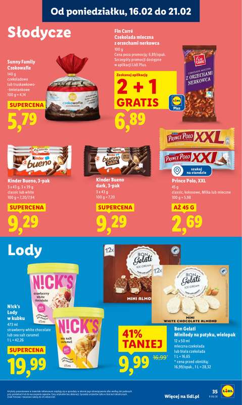Lidl - gazetka promocyjna Oferta od poniedziałku od poniedziałku 16.02 do środy 18.02 - strona 35
