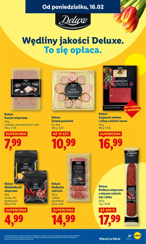 Lidl - gazetka promocyjna Oferta od poniedziałku od poniedziałku 16.02 do środy 18.02 - strona 27