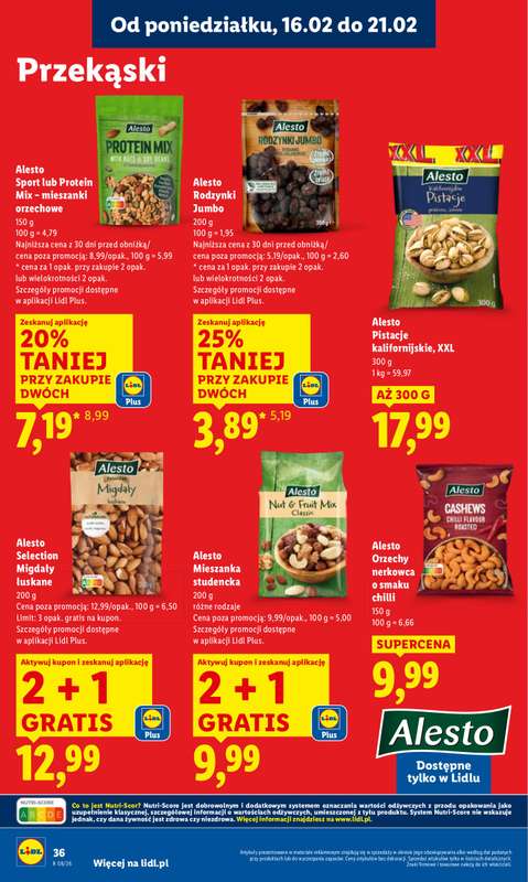 Lidl - gazetka promocyjna Oferta od poniedziałku od poniedziałku 16.02 do środy 18.02 - strona 36