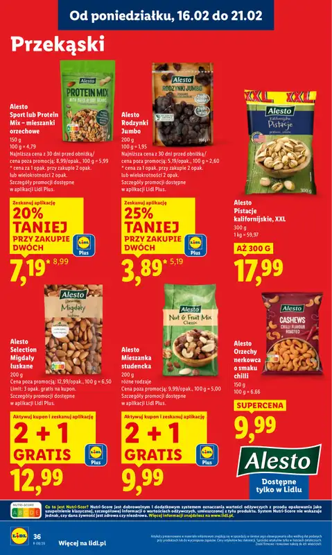 Lidl - gazetka promocyjna Oferta od poniedziałku od poniedziałku 16.02 do środy 18.02 - strona 36