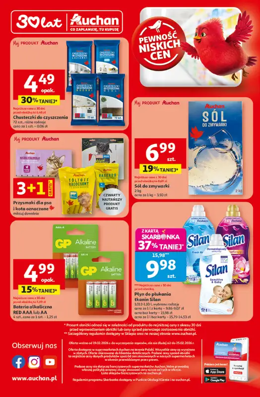 Auchan - gazetka promocyjna Gazetka 30 Lat Supermarket Auchan od czwartku 19.02 do środy 25.02 - strona 8