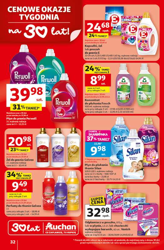 Auchan - gazetka promocyjna Gazetka 30 Lat Hipermarket Auchan od czwartku 19.02 do środy 25.02 - strona 32