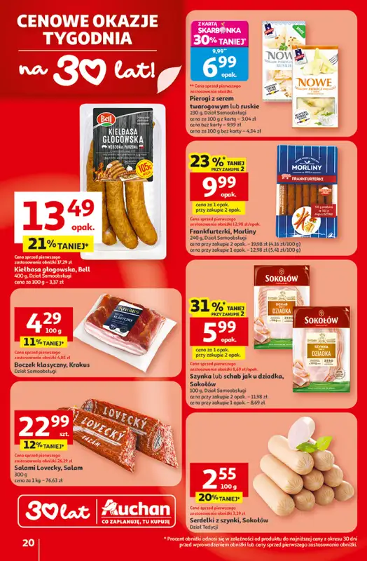 Auchan - gazetka promocyjna Gazetka 30 Lat Hipermarket Auchan od czwartku 19.02 do środy 25.02 - strona 20