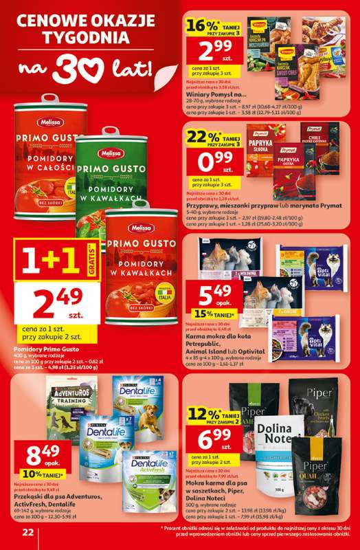 Auchan - gazetka promocyjna Gazetka 30 Lat Hipermarket Auchan od czwartku 19.02 do środy 25.02 - strona 22