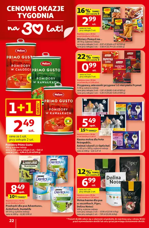 Auchan - gazetka promocyjna Gazetka 30 Lat Hipermarket Auchan od czwartku 19.02 do środy 25.02 - strona 22