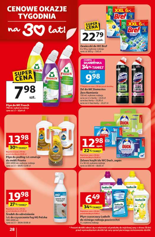 Auchan - gazetka promocyjna Gazetka 30 Lat Hipermarket Auchan od czwartku 19.02 do środy 25.02 - strona 28