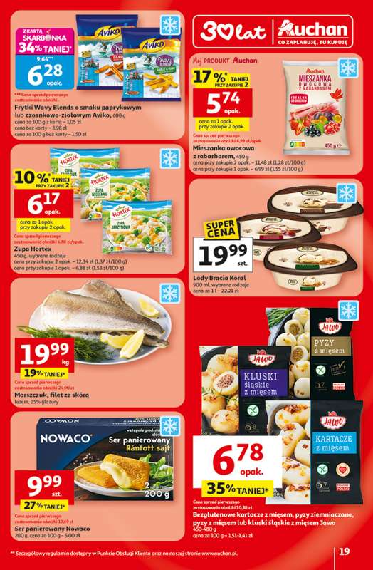 Auchan - gazetka promocyjna Gazetka 30 Lat Hipermarket Auchan od czwartku 19.02 do środy 25.02 - strona 19