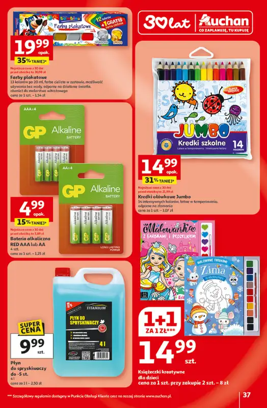 Auchan - gazetka promocyjna Gazetka 30 Lat Hipermarket Auchan od czwartku 19.02 do środy 25.02 - strona 37
