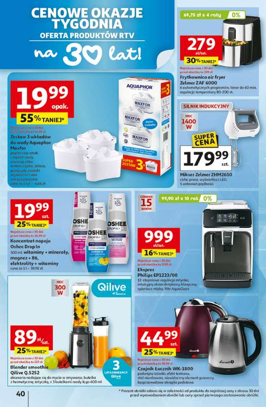 Auchan - gazetka promocyjna Gazetka 30 Lat Hipermarket Auchan od czwartku 19.02 do środy 25.02 - strona 40