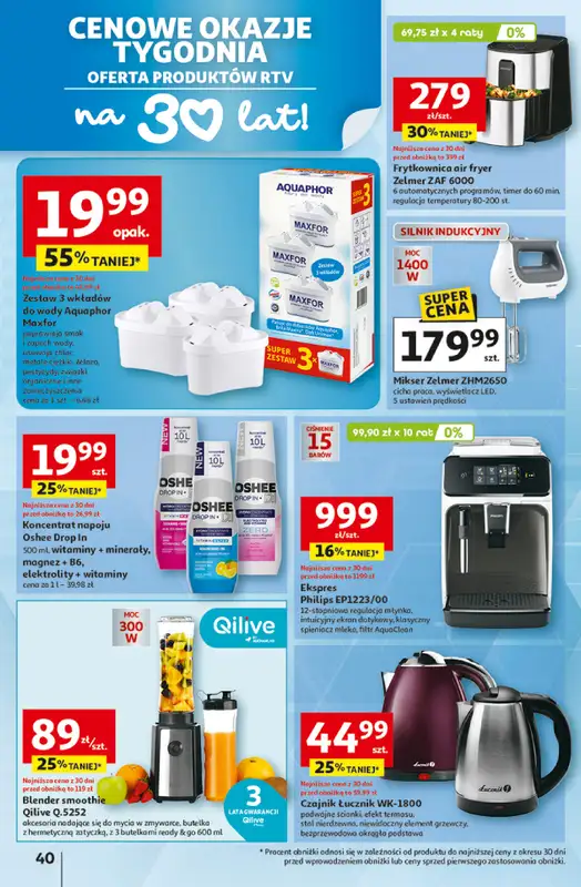 Auchan - gazetka promocyjna Gazetka 30 Lat Hipermarket Auchan od czwartku 19.02 do środy 25.02 - strona 40