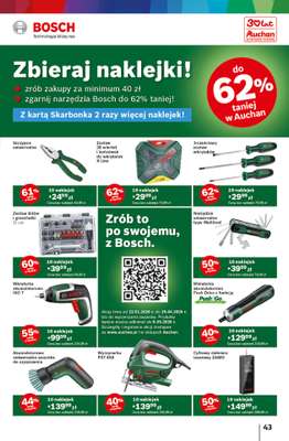 Auchan - gazetka promocyjna Gazetka 30 Lat Hipermarket Auchan od czwartku 19.02 do środy 25.02 - strona 43