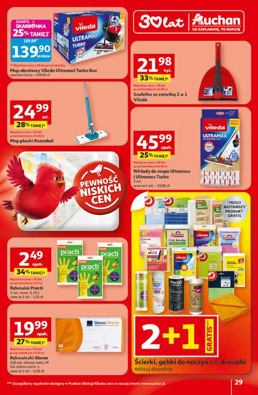Auchan - gazetka promocyjna Gazetka 30 Lat Hipermarket Auchan od czwartku 19.02 do środy 25.02 - strona 29