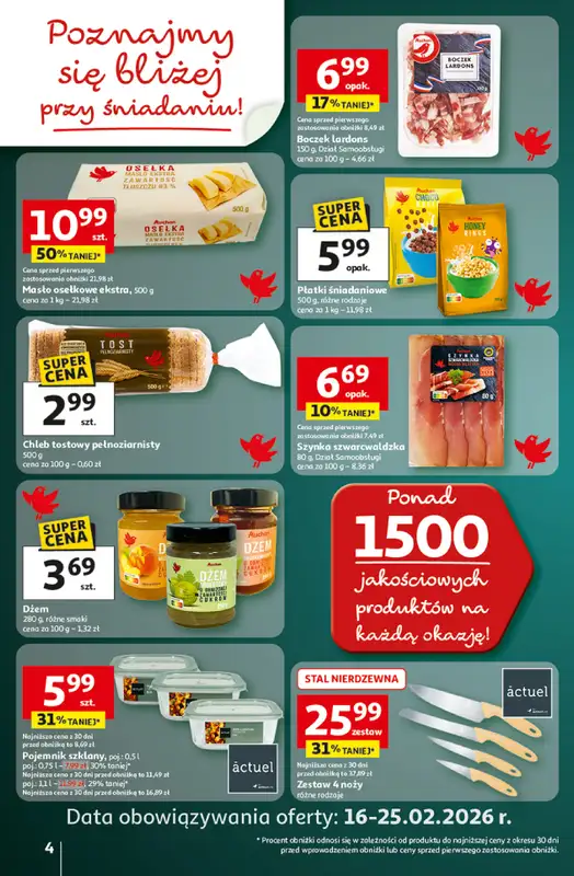 Auchan - gazetka promocyjna Gazetka 30 Lat Hipermarket Auchan od czwartku 19.02 do środy 25.02 - strona 4