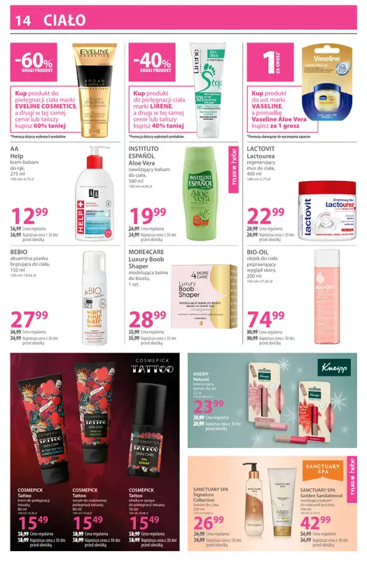 Hebe - gazetka promocyjna Gazetka od wtorku 17.02 do wtorku 03.03 - strona 14