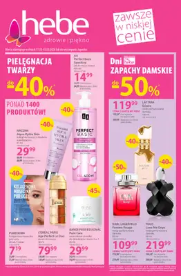 Hebe - gazetka promocyjna Gazetka od wtorku 17.02 do wtorku 03.03