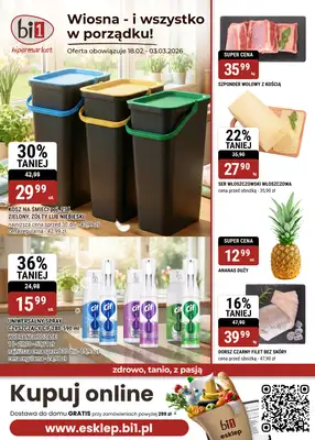 bi1 - gazetka promocyjna Gazetka Białystok I Wiosna - i wszystko w porządku! od środy 18.02 do wtorku 03.03