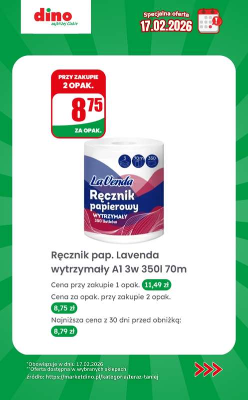 Dino - gazetka promocyjna Specjalna oferta na 17.02.2026 - promocje spoza gazetki od wtorku 17.02 do wtorku 17.02 - strona 12