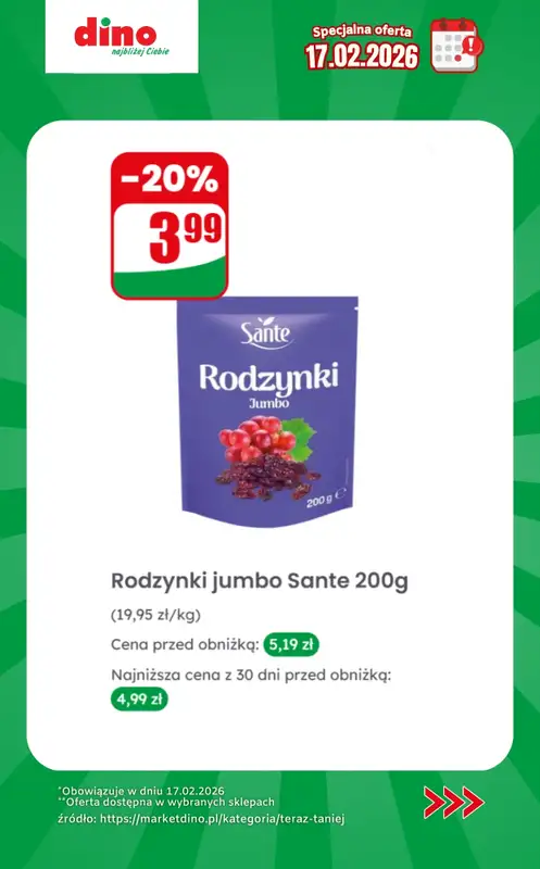 Dino - gazetka promocyjna Specjalna oferta na 17.02.2026 - promocje spoza gazetki od wtorku 17.02 do wtorku 17.02 - strona 9
