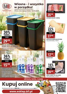 bi1 - gazetka promocyjna Gazetka Legnica I Wiosna - i wszystko w porządku! od środy 18.02 do wtorku 03.03