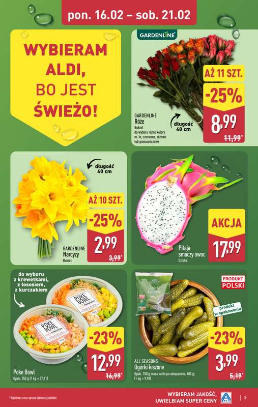 Aldi - gazetka promocyjna Pełny katalog! od poniedziałku 16.02 do soboty 21.02 - strona 5