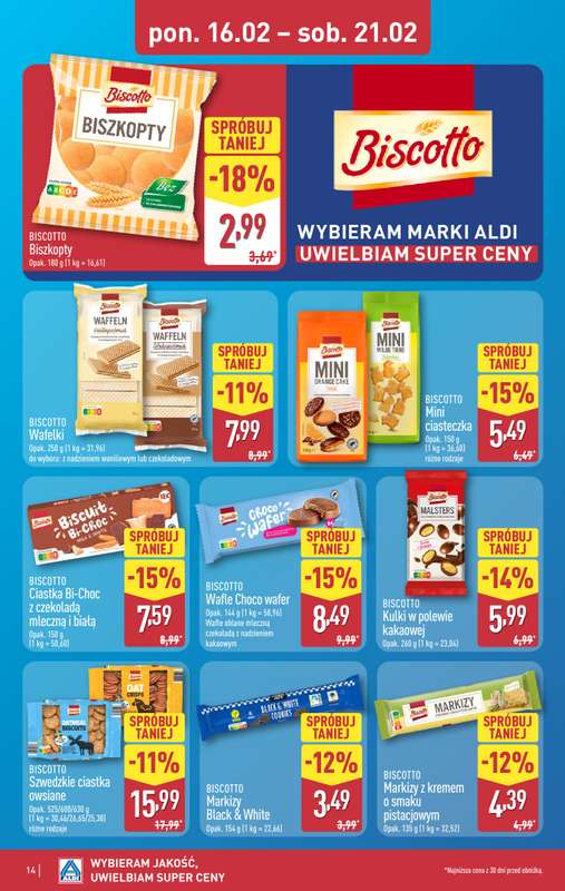 Aldi - gazetka promocyjna Pełny katalog! od poniedziałku 16.02 do soboty 21.02 - strona 14