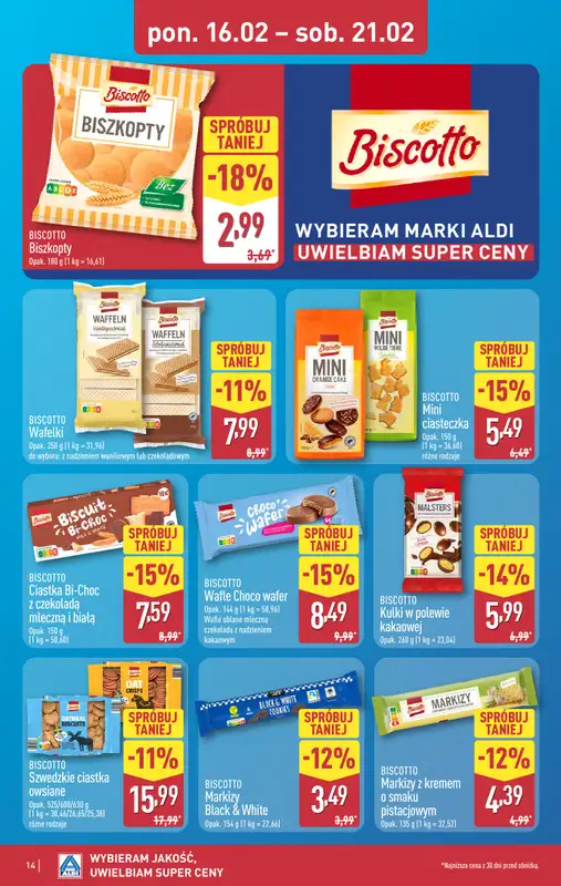 Aldi - gazetka promocyjna Pełny katalog! od poniedziałku 16.02 do soboty 21.02 - strona 14