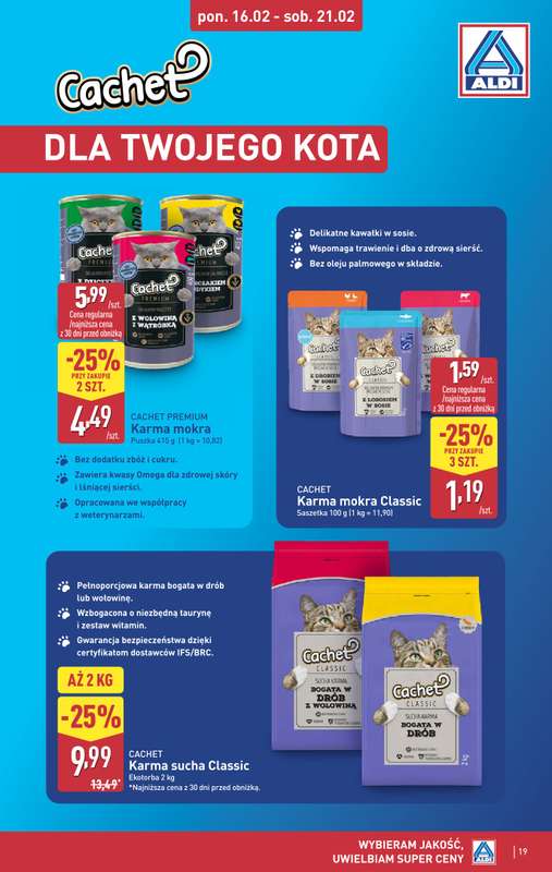Aldi - gazetka promocyjna Pełny katalog! od poniedziałku 16.02 do soboty 21.02 - strona 19