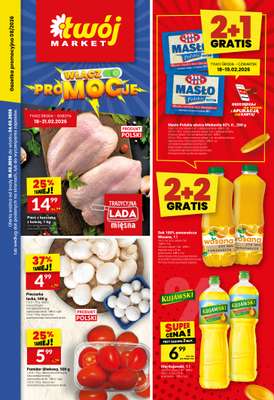 Twój Market - gazetka promocyjna Gazetka od środy 18.02 do wtorku 24.02