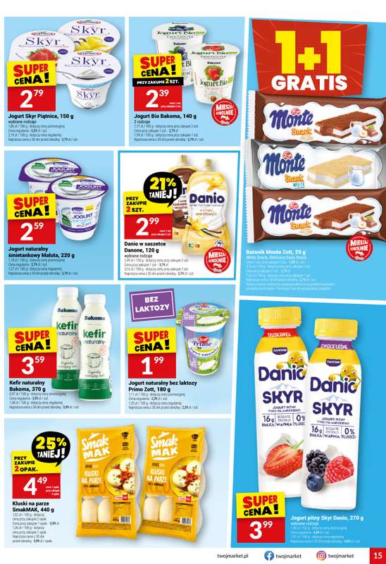 Twój Market - gazetka promocyjna Gazetka od środy 18.02 do wtorku 24.02 - strona 15