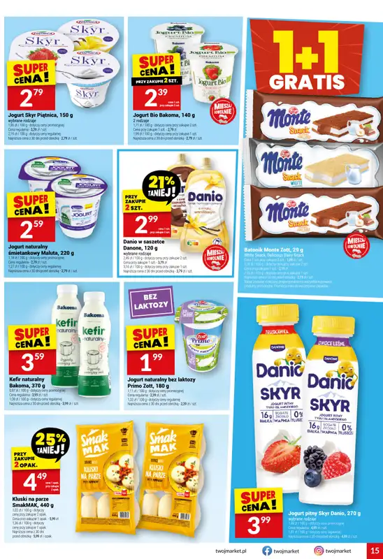 Twój Market - gazetka promocyjna Gazetka od środy 18.02 do wtorku 24.02 - strona 15